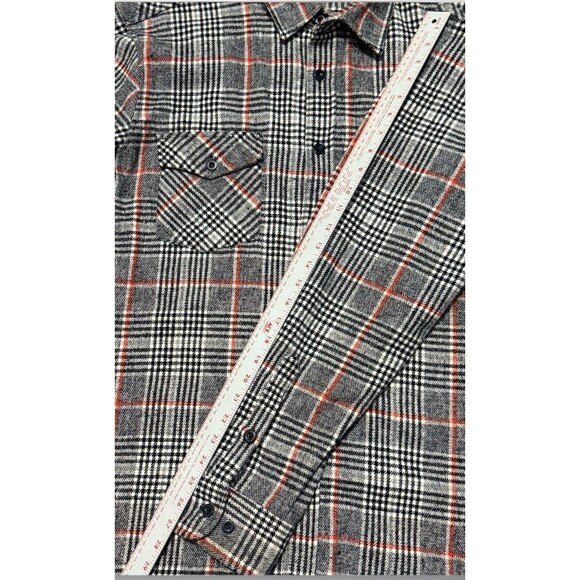 RARE YATER SURFBOARD Santa Barbara Surf Shop Men’s XL Heavy Flannel Beach Gray - Picture 6 of 10